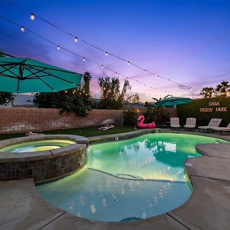 Casa Desert Muse With Heated Pool Spa Firepit Mini Golf And Games Indio Esterno foto