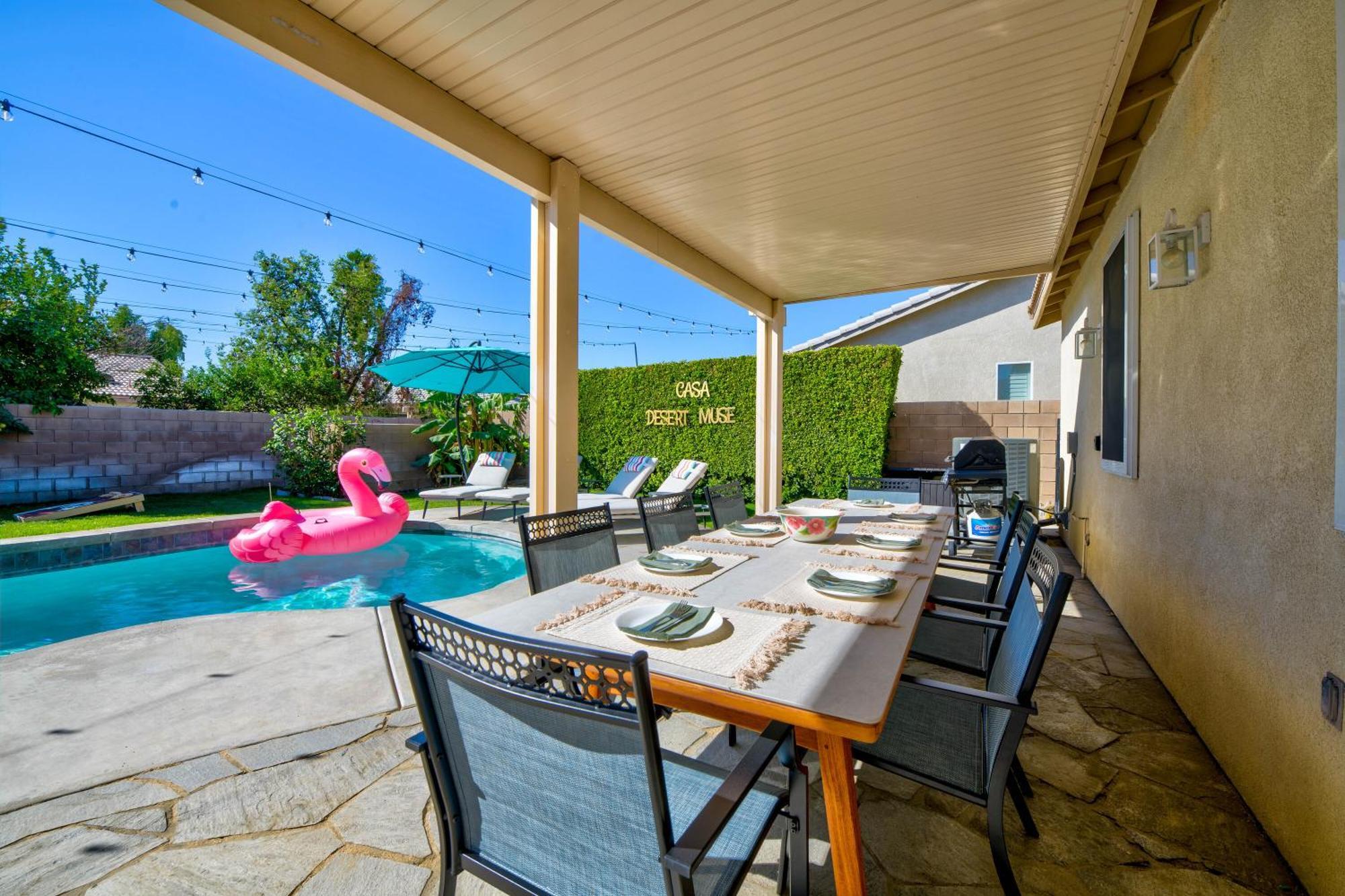 Casa Desert Muse With Heated Pool Spa Firepit Mini Golf And Games Indio Esterno foto