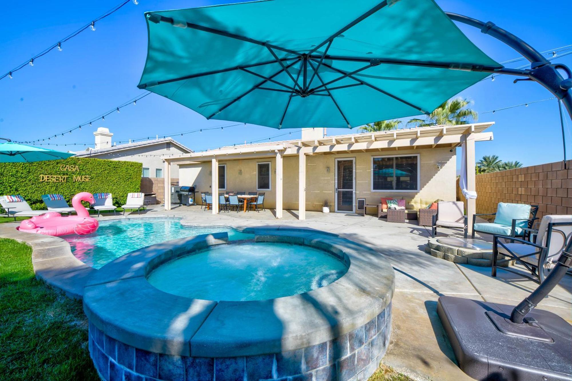 Casa Desert Muse With Heated Pool Spa Firepit Mini Golf And Games Indio Esterno foto