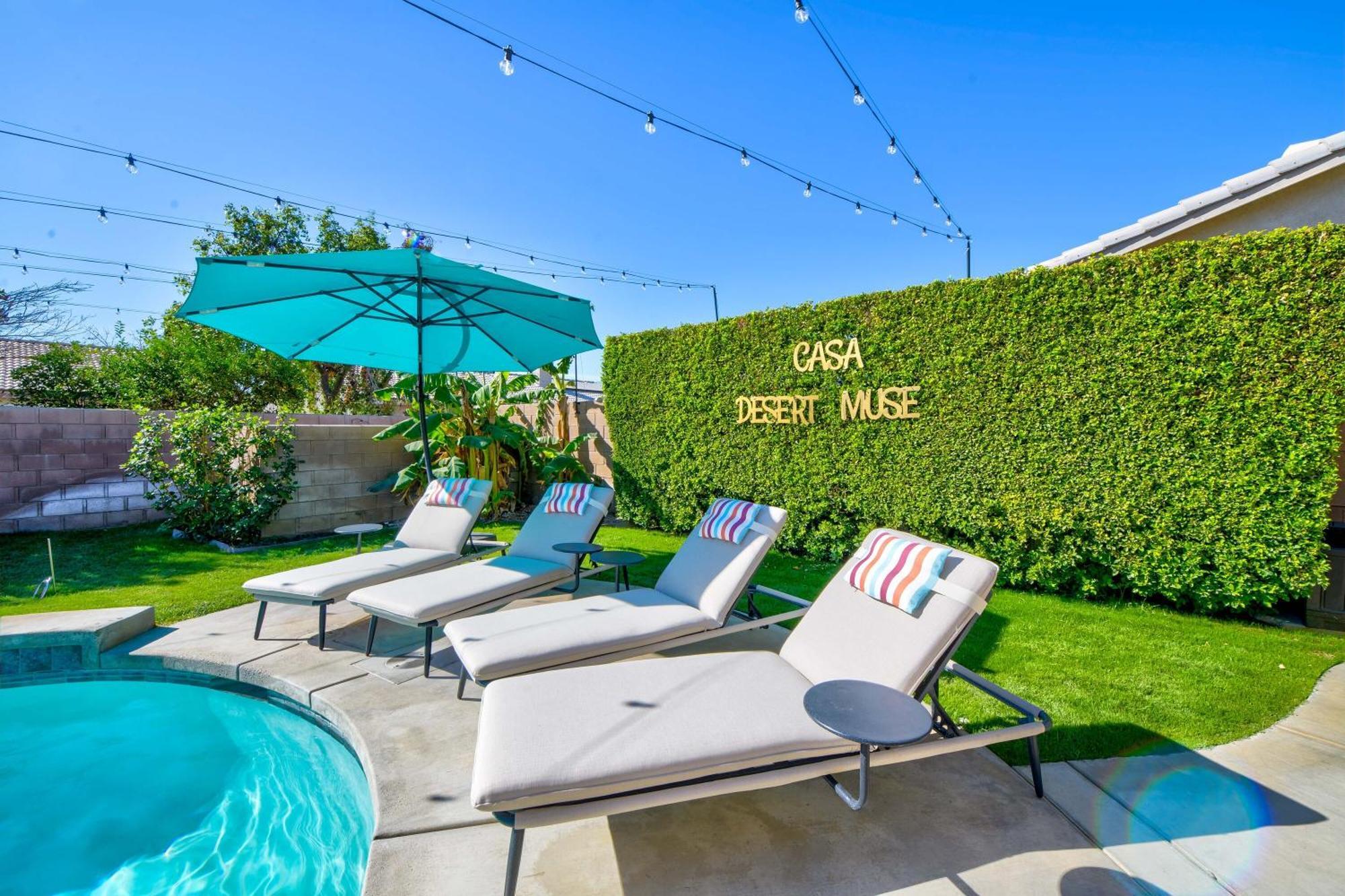 Casa Desert Muse With Heated Pool Spa Firepit Mini Golf And Games Indio Esterno foto