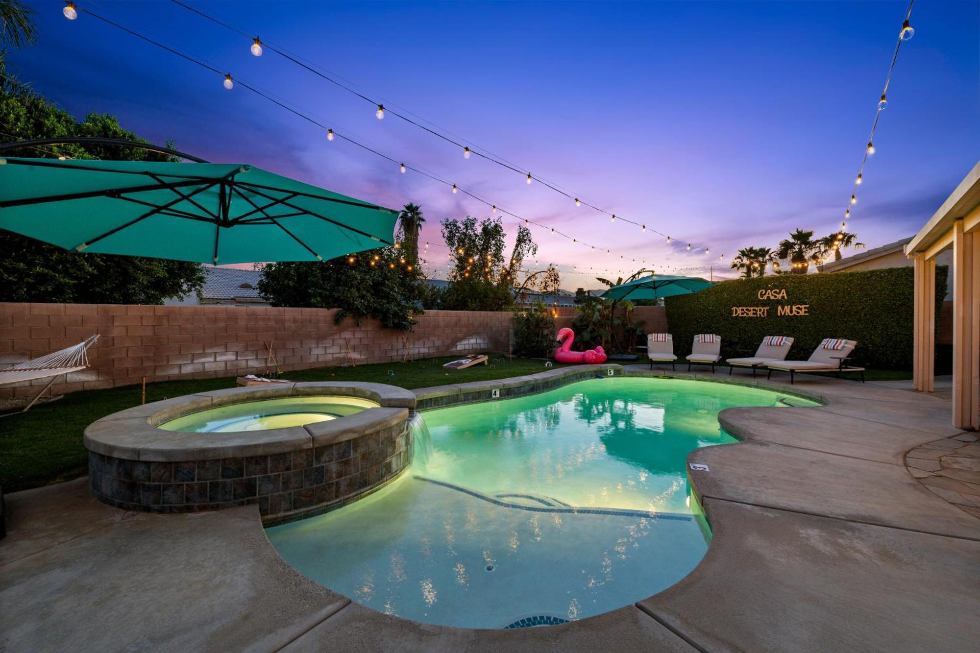 Casa Desert Muse With Heated Pool Spa Firepit Mini Golf And Games Indio Esterno foto