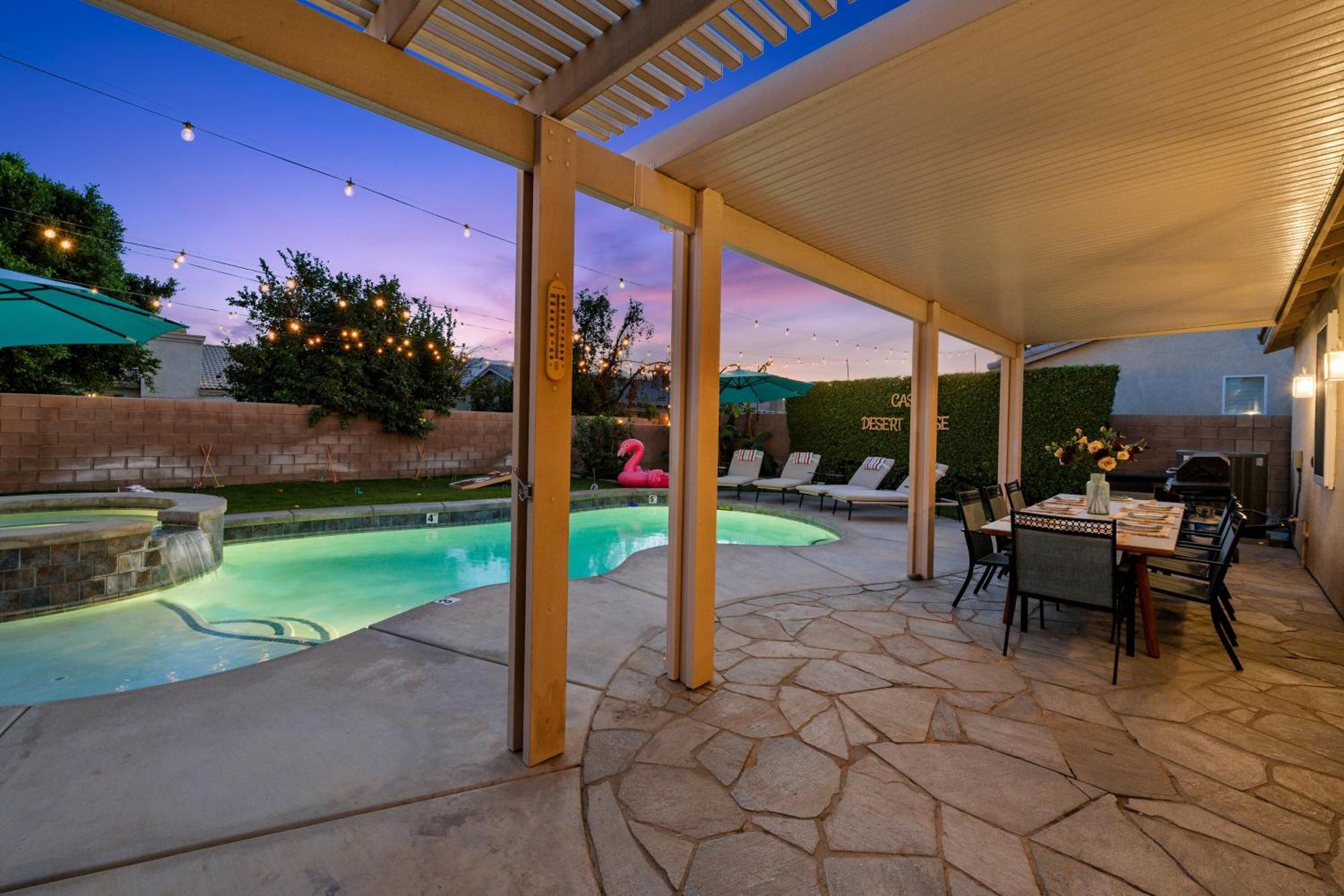 Casa Desert Muse With Heated Pool Spa Firepit Mini Golf And Games Indio Esterno foto